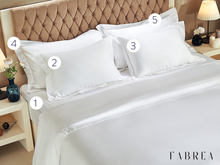 Load image into Gallery viewer, CLASSIC | 5-Piece Set: Solid Color (Fitted Sheet, 4 Pillowcases) 500TC